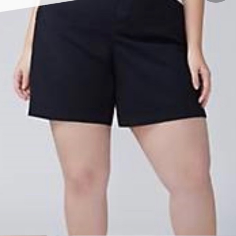 Lane Bryant black girlfriend twill shorts